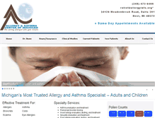 Tablet Screenshot of allergyinfo.org